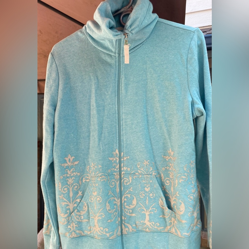 Made for Life scrunch neck Hoodie with scroll design